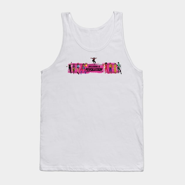 (Pink Band) Inclusion Is Revolution Tank Top by ForAllNerds